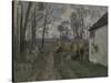 A Village Road Near Auvers, 1872-73-Paul Cézanne-Stretched Canvas