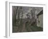 A Village Road Near Auvers, 1872-73-Paul Cézanne-Framed Giclee Print