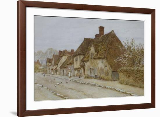 A Village Street, Kent-Helen Allingham-Framed Giclee Print