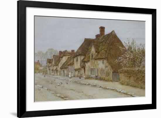 A Village Street, Kent-Helen Allingham-Framed Giclee Print