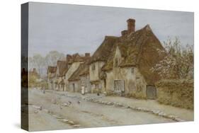 A Village Street, Kent-Helen Allingham-Stretched Canvas