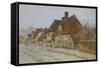 A Village Street, Kent-Helen Allingham-Framed Stretched Canvas