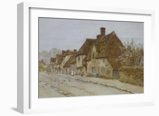 A Village Street, Kent-Helen Allingham-Framed Giclee Print