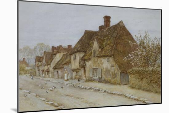 A Village Street, Kent-Helen Allingham-Mounted Giclee Print