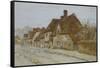 A Village Street, Kent-Helen Allingham-Framed Stretched Canvas