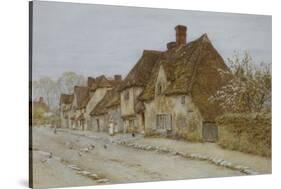 A Village Street, Kent-Helen Allingham-Stretched Canvas