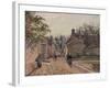 A Village Street, Louveciennes, 1871-Camille Pissarro-Framed Giclee Print