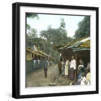 A Village Street on the Island of Java (Indonesia), around 1900-Leon, Levy et Fils-Framed Photographic Print