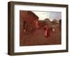A Village Street-Edward Stott-Framed Giclee Print