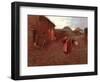 A Village Street-Edward Stott-Framed Giclee Print