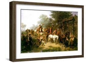 A Village Wedding, 1859-William Hahn-Framed Giclee Print