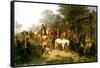 A Village Wedding, 1859-William Hahn-Framed Stretched Canvas