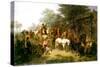 A Village Wedding, 1859-William Hahn-Stretched Canvas