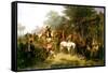 A Village Wedding, 1859-William Hahn-Framed Stretched Canvas