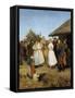 A Village Wedding in Hungary-Lajos Deák-Ebner-Framed Stretched Canvas