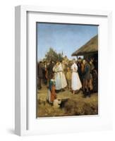 A Village Wedding in Hungary-Lajos Deák-Ebner-Framed Giclee Print