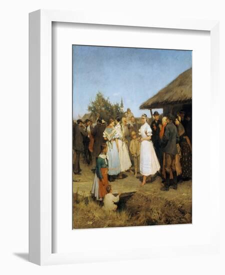 A Village Wedding in Hungary-Lajos Deák-Ebner-Framed Giclee Print