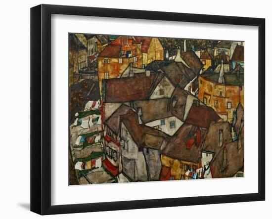 A Village-Egon Schiele-Framed Giclee Print