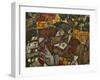 A Village-Egon Schiele-Framed Giclee Print