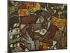 A Village-Egon Schiele-Mounted Giclee Print