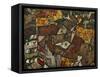 A Village-Egon Schiele-Framed Stretched Canvas