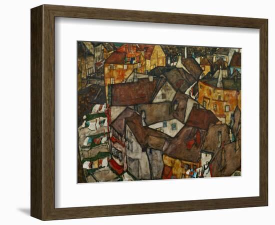 A Village-Egon Schiele-Framed Giclee Print