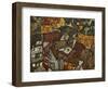 A Village-Egon Schiele-Framed Giclee Print