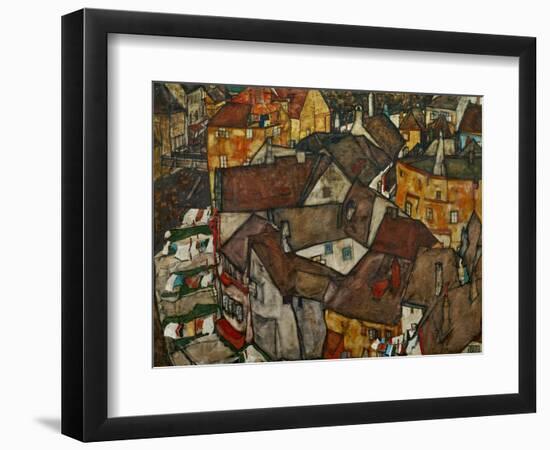 A Village-Egon Schiele-Framed Giclee Print