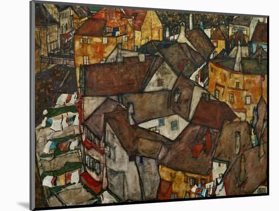 A Village-Egon Schiele-Mounted Giclee Print