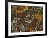 A Village-Egon Schiele-Framed Giclee Print