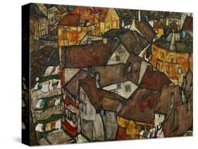A Village-Egon Schiele-Stretched Canvas