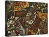 A Village-Egon Schiele-Stretched Canvas