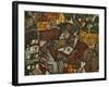 A Village-Egon Schiele-Framed Giclee Print