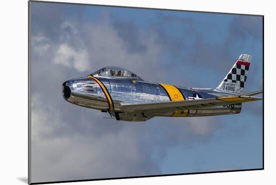 A Vintage F-86 Sabre of the Warbird Heritage Foundation-null-Mounted Photographic Print