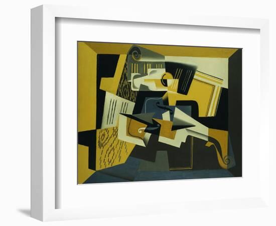 A Violin and Glass, 1918-Juan Gris-Framed Giclee Print