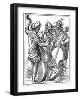 A Violinist and Two Cellists, 16th Century-Jost Amman-Framed Giclee Print