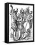 A Violinist and Two Cellists, 16th Century-Jost Amman-Framed Stretched Canvas