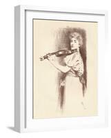 A Violinist, C1898-Fernand Khnopff-Framed Giclee Print