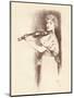 A Violinist, C1898-Fernand Khnopff-Mounted Giclee Print