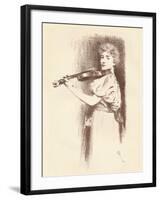 A Violinist, C1898-Fernand Khnopff-Framed Giclee Print