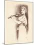 A Violinist, C1898-Fernand Khnopff-Mounted Giclee Print