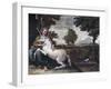 A Virgin with a Unicorn, 1604-05-Domenico Zampieri-Framed Giclee Print