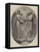 A Vision, a Bas-Relief by J Edwards-null-Framed Stretched Canvas