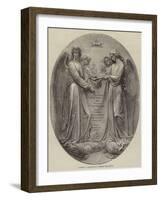 A Vision, a Bas-Relief by J Edwards-null-Framed Giclee Print