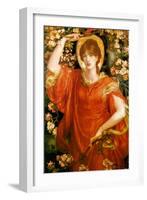 A Vision of Fiametta-Dante Gabriel Rossetti-Framed Art Print