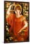 A Vision of Fiametta-Dante Gabriel Rossetti-Framed Art Print