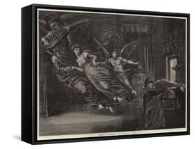 A Vision of the Departing Year-Sir Edward John Poynter-Framed Stretched Canvas