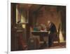 A Visit, about 1850-Carl Spitzweg-Framed Giclee Print