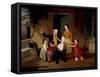 A Visit from Grandfather, c.1850-James Goodwin Clonney-Framed Stretched Canvas