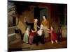 A Visit from Grandfather, c.1850-James Goodwin Clonney-Mounted Giclee Print